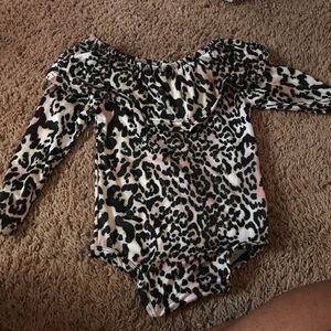 Cheetah print toddler set